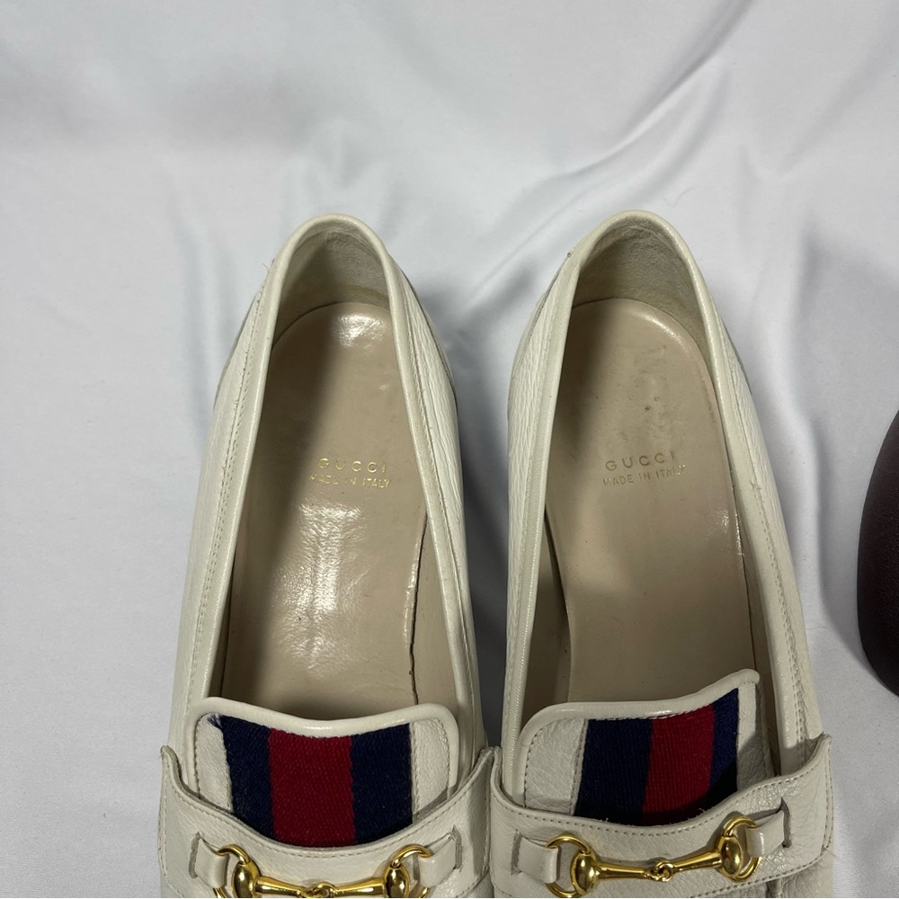 Gucci Women's White Loafers - Picture 6 of 14
